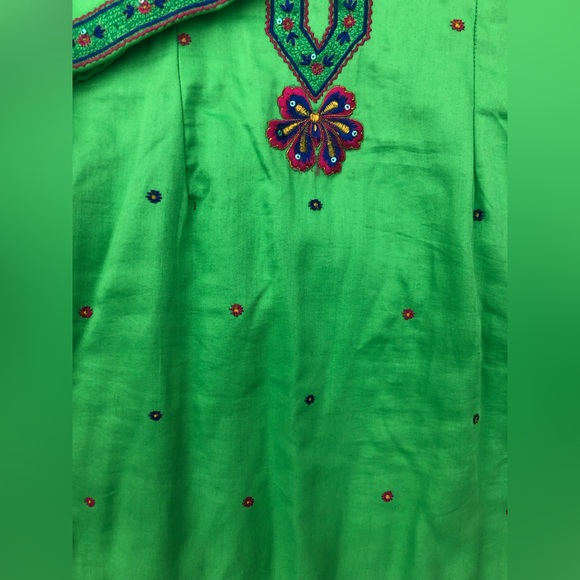 Bohemian Embroidered Sequin Floral Tunic Dress Beach Cover - Picture 8 of 15